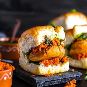 Vadda sandwich - option végétarienne